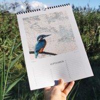 kalender med fugle - fødselsdagskalender - evighedskalender
